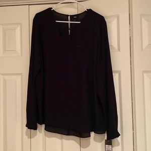 NWT sheer blouse